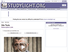 Tablet Screenshot of lists.studylight.org